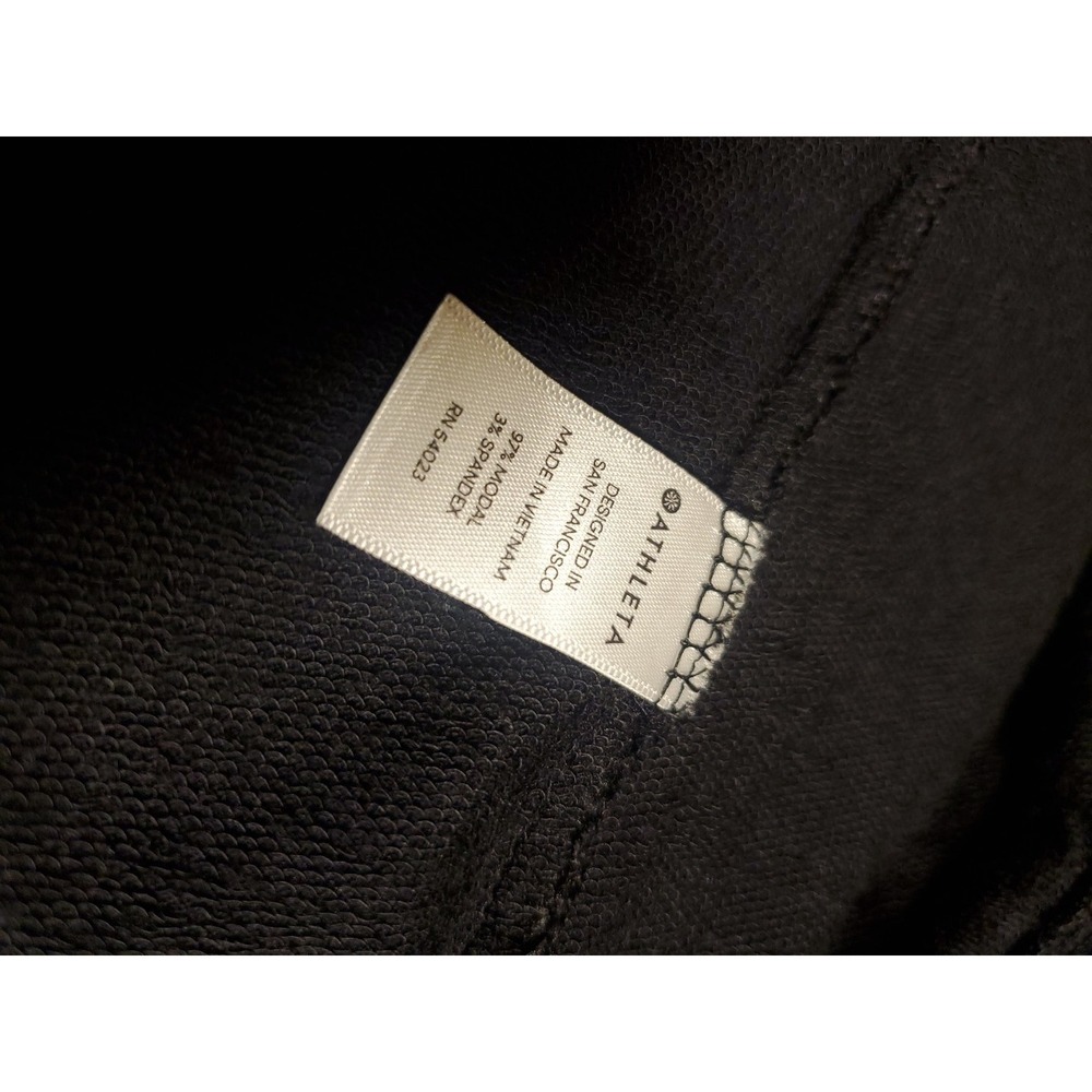 Athleta‎ Pranayama Wrap Women's Sz L Cardigan Thumbhole  Open Yoga Casual Black - Picture 7 of 10
